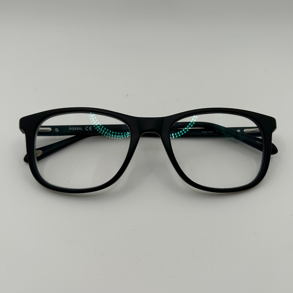 Fossil FOS 7068 003 Matte Black Eyeglasses Frames 52-19-145 Rectangular Mens